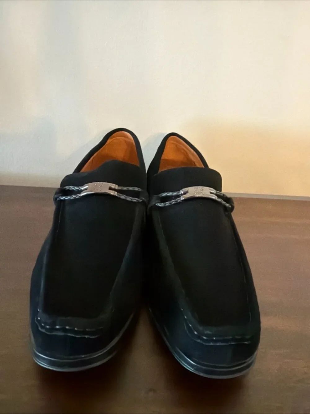 Stacy Adams Men's Neville Black Suede Moc Toe Bit Loafers Size 13 M New